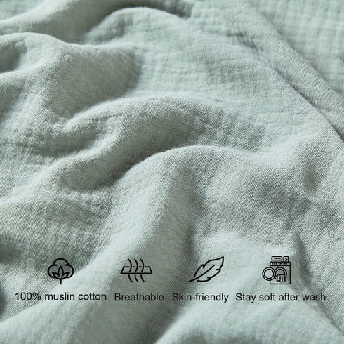 Muslin Crib Sheets for Baby Boys Girls, Neutral Fitted Crib Mattress Sheet for Standard Crib and Toddler Mattress, Soft and Breathable, 28” x 52” ...