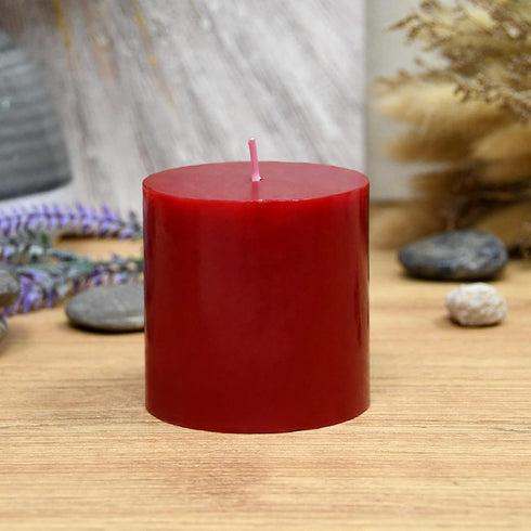 3 Inch Red Pillar Candle...
