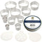 Ultra Cuisine 11 Piece Small Circle Cookie Cutter Set - Graduated Round Cookie Mold Cutter For Donuts & Scones - Heavy-Duty Stainless Steel w/3 Pa...