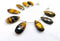1 Strand Yellow Tiger Eye 9 Pcs Beads Size 20x8mm Pear Shape Cut Faceted Beads for Jewellery Making, Beading & Craft Supplies KCRAFTS-RK_k57...