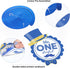 30 Pieces Mr Onederful Boys 1st Birthday Decorations, Blue and Gold Baby 1st Birthday Party Hanging Foil Swirls Ceiling Mustache Toppers Sign Deco...