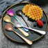 7 PCS Stainless Steel Spoon, Heart Shaped Spoons, Coffee spoon?Dessert Spoon, Ice Cream Spoons, tea spoons?Love spoon, Cute holiday gift (Silver)...