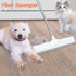 Floor Squeegee 50" Long Handle Rubber Squeegee Broom for Garage Concrete Shower Tile Pet Hair Deck heavy duty Floor Wiper Water Squeegee...