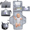 Portable Changing Pad - Detachable Travel Changing Pad with Head Pillow and Baby Wipes Pocket - Fully Padded, Extended Cushioned Portable Diaper C...