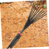 LIOOBO 2pcs 9 Tooth Rake Leaf Rake 9 Root Garden Rake Gardening Rake Garden Rake Gardening Tools Handheld Rake...