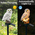DOUBLE 2 C Solar Garden Light Outdoor, Owl Solar Garden Stake Light, Waterproof Warm White LED Light for Garden, Patio, Yard, Lawn, Walkway Decora...