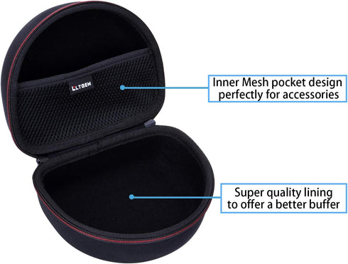 Headphone Case for Audio-Technica ATH-M30X / ATH-M50X / ATH-M40X / ATH-M50xBT2 / ATH-M50xBT2DS Headphones - Hard Travel Carrying Protective Storag...