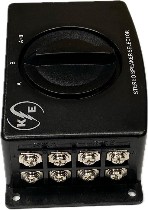 A/B A B A+B Stereo Speaker Selector Switch Switcher Combiner 2 Way Black Box...