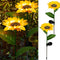 DAZZLE BRIGHT Sunflower Shape Solar LED Lights, 2 Pack Garden Waterproof Decorative with Stake for Outdoor Yard Pathway Outside Patio Lawn...