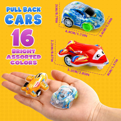 50 Pcs Toy Cars Mini Pull Back Cars, Party Favors for Kids, Small Racing Car Carnival Prizes Classroom Rewards, Pinata Stocking Goodie Bag Stuffer...