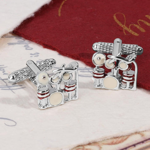 Drum Kit Cufflinks Music Cufflinks For Men With Gift Box...