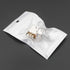 Ellbest 300pcs 2.36” x 3.94” White Clear Bag, Self Seal Plastic Retail Packaging Bag Zip Lock Reclosable Bag Storage Pouch with Hang Hole for Smal...