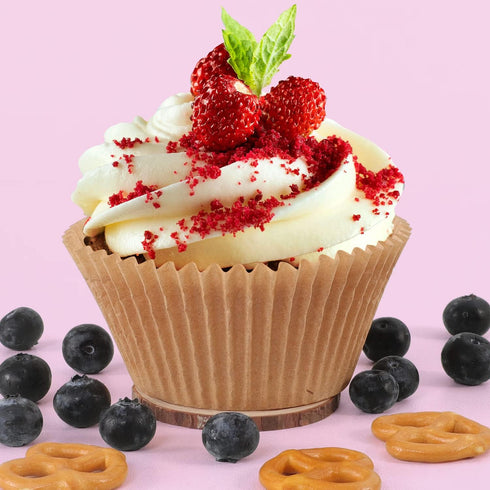 Caperci Natural Jumbo Cupcake Liners Large Baking Cups, Odorless, Food Safe Grease-Proof Papers (150-Count)...
