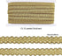FINGERINSPIRE 13 Yards Gimp Braid Trim Gold Edge Woven Braid Trim 15mm(W) Inelastic Handmade Polyester Sewing Gold Metallic S Wave Craft Decor Lac...