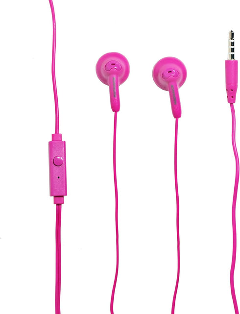 Magnavox MHP4820M-PK Gummy Earbuds with Microphone in Pink | Available in Pink, Purple, White, Black, & Blue | Earbuds Gummy | Extra Value Comfort...