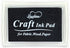 Craft Ink Pad for Rubber Stamps, Paper, Wooden, Fabric, Scrapbooking, Non-Toxic Finger Ink Pads for Kids (Black)...
