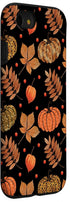 iPhone SE (2020) / 7 / 8 Fall Leaves and Pumpkins Pattern Halloween Autumn Gifts Case...