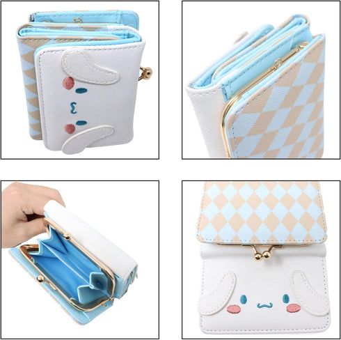 Honbay Fashion Cute Cartoon Wallet, Small Wallet, Women Ladies Short Wallet, PU Leather Tri-fold Wallet, Money Bag, Coin Cash Cards Pouch Purse, K...