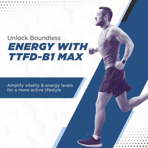 TTFD - B1 Max - Thiamine Vitamin B1 TTFD - 100mg - (Thiamine Tetrahydrofurfuryl Disulfide) Thiamine MAX, 60 Capsules by MAXLIFE NATURALS....