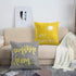 Emvency Set of 4 Throw Pillow Covers You are My Sunshine Yellow Gray with Words Decorative Pillow Cases Home Decor Square 18x18 Inches Pillowcases...