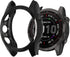 kwmobile Cover Compatible with Garmin Fenix 7S / Fenix 7S Solar - Cover Silicone Case for Fitness Tracker - Black/Silver...