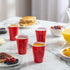 Comfy Package [50 Pack - 9 oz. Disposable Party Plastic Cups - Red Drinking Cups...