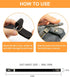 Buckle Free Belt for Women Men, Black Elastic Waist Adjustable Stretchy Invisible Buckleless Belt for Jeans Pants Shorts...