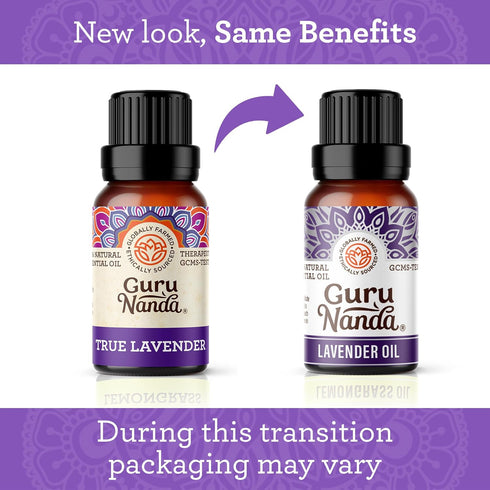 GuruNanda Lavender Essential Oil - 100% Pure, Natural and Undiluted Oil for Massage & DIY Recipes- Premium Diffuser Oil for Aromatherapy (Pack of ...