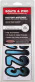 Hardline Products Series 200 Factory Matched 3-Inch Boat & PWC Registration Number Kit - BJBKG200...