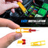Nilight - 50016R 120 pcs Standard Fuse Assortment kit – 5, 7.5, 10, 15, 20, 25, 30 AMP – Regular APR/ATO (Open)/ATC Blade Fuses for Cars, Trucks, ...