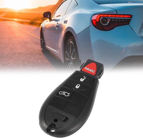 X AUTOHAUX Replacement Keyless Remote Car Key Fob 433Mhz 4 Button for Dodge Dart 2013 3014 2015 2016 M3N32297100 56046771AA...