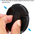 PATIKIL 95mm Lens Cap Set, 3Pack Sides Pinch Snap Camera Lens Cover for Front Len Suitable for 95mm Thread Universal DSLR Lenses for Nikon, for Fu...