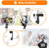 TARION Tripod Phone Mount Holder with 3 Cold Shoe Mount Cell Phone Mount Adapter for Tripod 360° Rotation Universal 1/4" Screw Smartphone Tripod A...