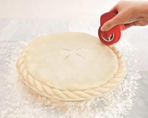 Pastry Wheel Decorator and Cutter Beautiful Pie Crust Pizza Pastry lattice Decoration Tools Plastic Pie Decoration Cutter Lattice Cutting Tool for...