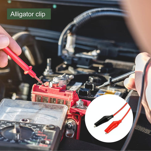 YOKIVE Test Leads, Multimeter Banana Plug to Alligator Clip Test Cable | Testing Electronic Work, Great for Laboratory Test Work (Red, Black, 1M)...