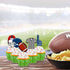 Football Sport Cupcake Toppers Cake Decorations Toppers Picks for Sport Themed Birthday Baby Shower Wedding Party Supplies 25PCS...