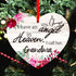 SICOHOME Memorial Christmas Ornament, I Have an Angel in Heaven, 2.7" x 3" Sympathy Gift for Loss of Grandma, In Loving Memory of Grandma...