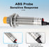 2Pcs M12 Inductive Proximity Sensor, NPN NO Proximity Switch, DC 6V-36V 4mm Normally Open Antivibration Proximity Sensor Reverse Power Protection,...