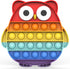 Pop Fidget It Toy,Push Pop Bubble Fidget Sensory Toy,Autism, Stress, Anxiety Toy for Kids and Adults(Rainbow-Owl)...