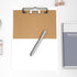 Hongri 2 Pack Plastic Clipboards with Pen Holder, 8.5x11 Clipboard Letter Size for Classroom, Students, Teacher, Office and School, Low Profile Cl...