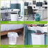 Clear Trash Bags - 100 Clear 2.6 Gallon Small Garbage Bags?white? for home office kitchen Trash Can Bathroom Bedroom...