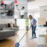 Wall Cleaner, Longest 83'' Wall Mop with Detachable Pole, Ceiling Dust Mop with Extension Pole, Baseboard Glass Duster Washer Scrubber, High Reach...