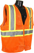 Radians SV22-2ZOM-3X Polyester Mesh Economy Class 2 High Visibility Zipper Closure Vest with Two-Tone Trim, 3X-Large, Orange...
