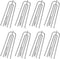 Stainless Steel Curtain Pleater Tape Hooks 75 Pack, Traverse Pleater 4 Prongs Curtain Pleat Hook Pinch Pleat Hook Clip (75)...