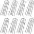 Stainless Steel Curtain Pleater Tape Hooks 75 Pack, Traverse Pleater 4 Prongs Curtain Pleat Hook Pinch Pleat Hook Clip (75)...