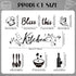 Kitchen Dishwasher Magnet Decorations, Bless This Kitchen Dishwasher Refrigerator Cover Magnetic Stickers Decal Decorative for Home Appliance Gara...