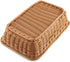 2pcs 11.8"Rectangle Imitation Rattan bread basket, woven tabletop and vegetable serving basket, restaurant service, brown...