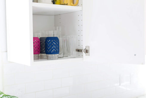 Silicone Mason Jar Sleeve - Fits 16oz (1 pint) REGULAR-Mouth Jars | Package of 4 (Multicolor)...