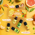 ARVIDSSON Fruits Essential Oils Set, Natural Citrus Essential Oil for Diffuser & Candle Making, Fruity Fragrance Oils, Grapefruit, Bergamot, Sweet...