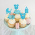 36 Pack Baby Shower Cupcake Toppers Boy Baby Cupcake Toppers Baby Shower Cake Cupcake Toppers Picks for Birthday Boy Party Decorations...